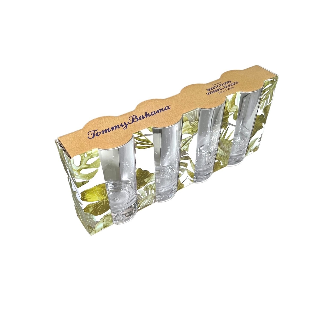 Tommy Bahama Mouth Blown Shot Glass Set